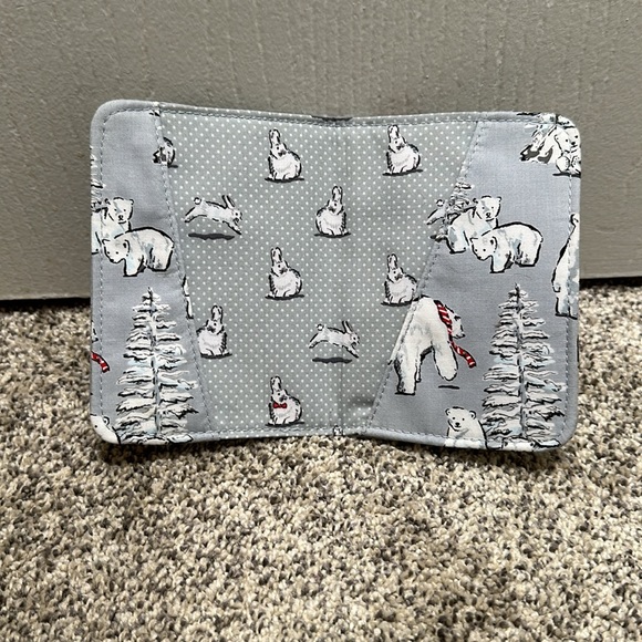 Vera Bradley Passport Cover- Beary Merry - Picture 3 of 3